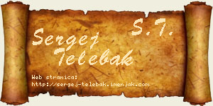 Sergej Telebak vizit kartica